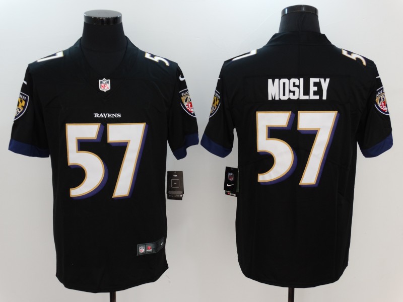 Men's Baltimore Ravens C.J. Mosley #57 Black Jersey